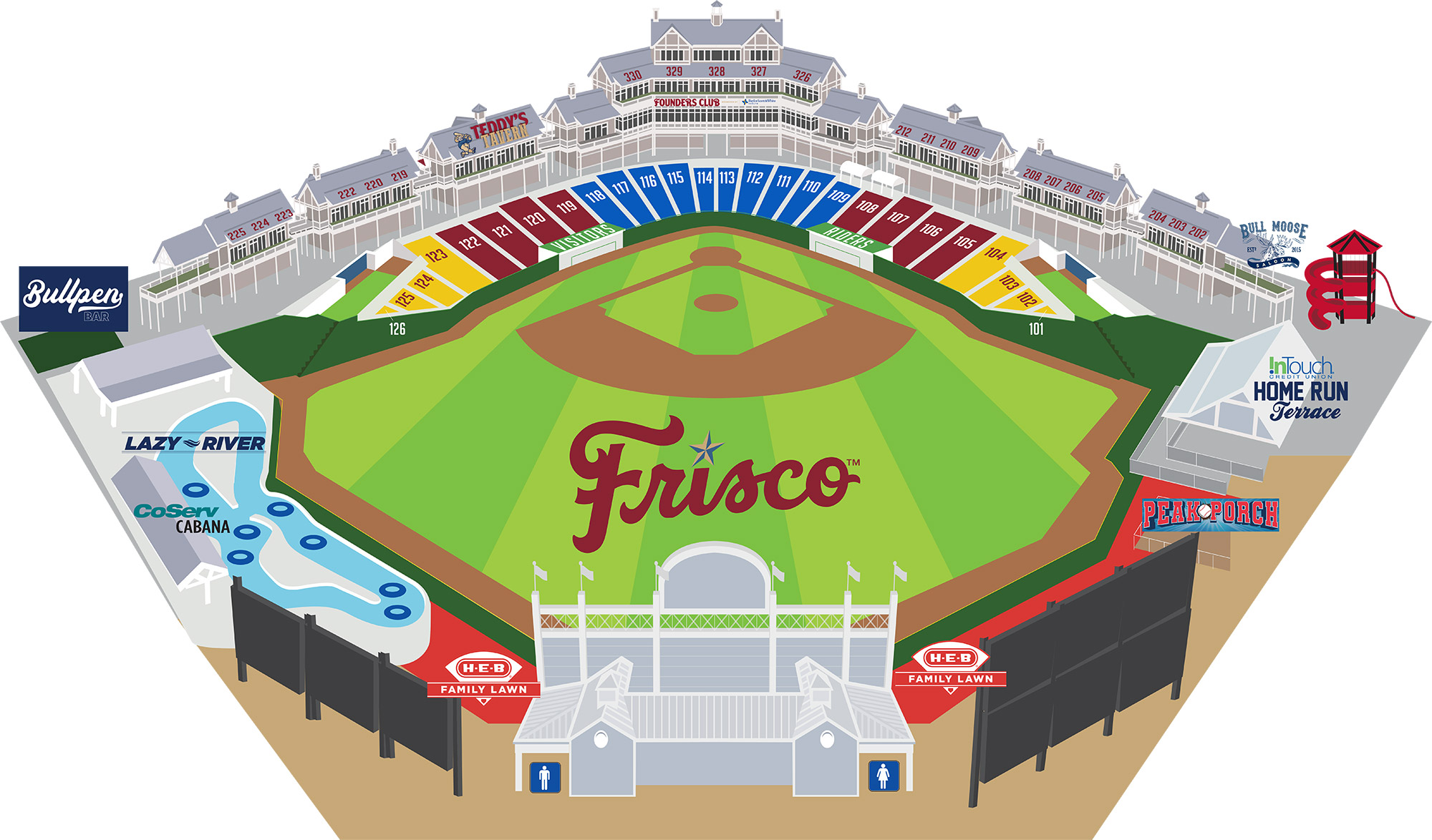 Riders Field / Frisco RoughRiders Suite Map and Seating Chart